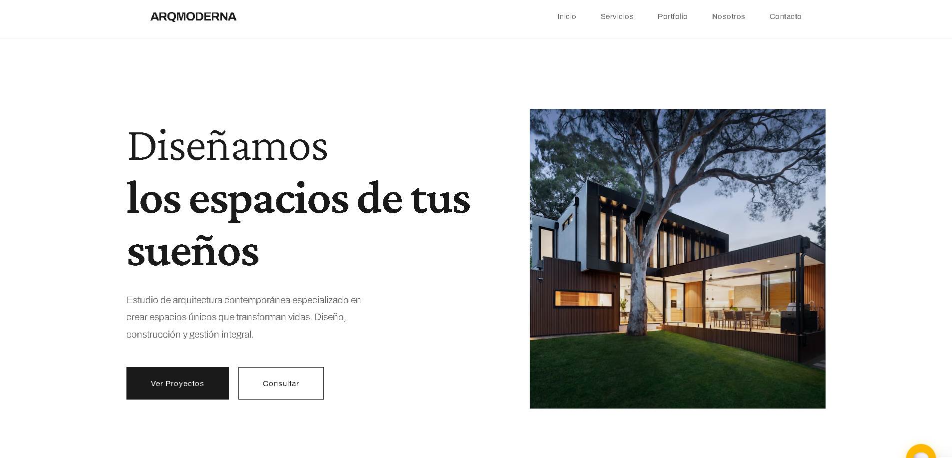 Portfolio arquitecto web